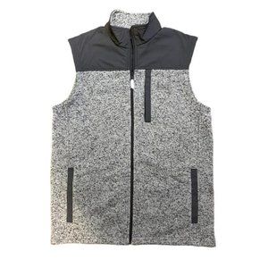 George Clothing Medium Heather Gray Fleece Vest